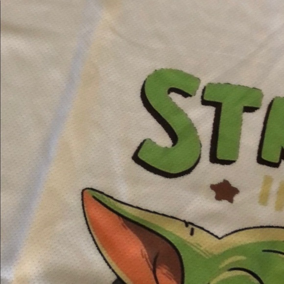 Star Wars Baby Yoda Strong In Me Cuteness Is T, L - Picture 3 of 3